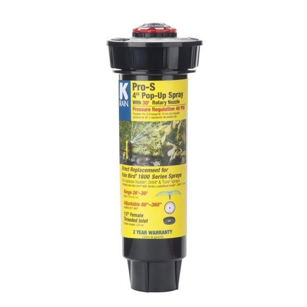 S 4 in. Adjustable Pop-Up Rotary Spray Nozzle, K-Rain, Mfr#: 7020163